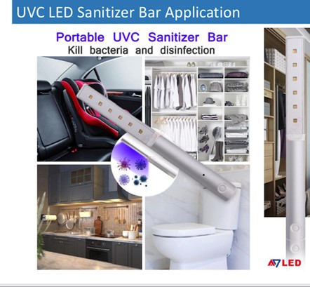 UVC LED lampa -portabl za dezinfekciju površina