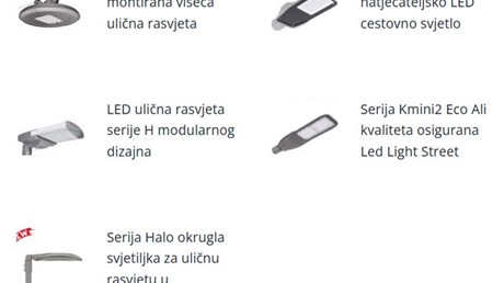LED ulične lampe  - pregled modela 