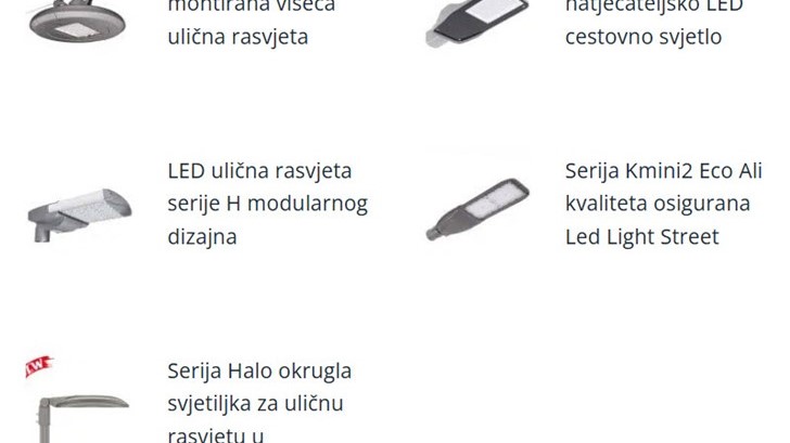 LED ulične lampe  - pregled modela 