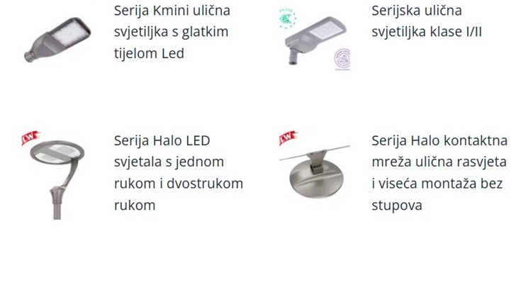 LED ulične lampe  - pregled modela 